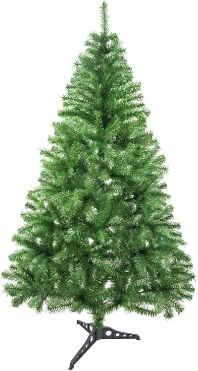 SOLAGUA NAVIDAD Sapin de Noël Artificiel de Feuilles de Guirlandes, Arbres 120-210cm avec Support (Vert Pailleté, 120cm 184Tips)