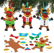 Baker Ross Kits de décorations Renne à Pull de Noël (Paquet de 6) - Loisirs créatifs de Noël pour Enfants