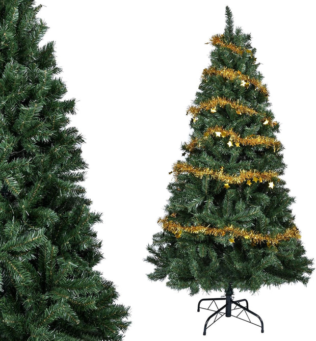 YEAUPE PRO Sapin de Noël Artificiel 180 cm | 800 Branches en PVC | Support Métallique Robuste | pour Intérieur et Extérieur