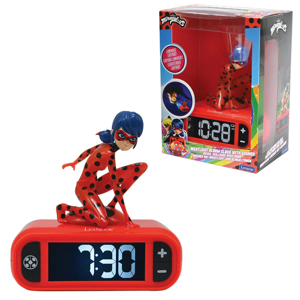 Lexibook, Disney Stitch, Réveil veilleuse Angel, Sons et mélodies, Ecran LCD rétro-éclairé, Lumineux, Snooze, Rose, RL800D1